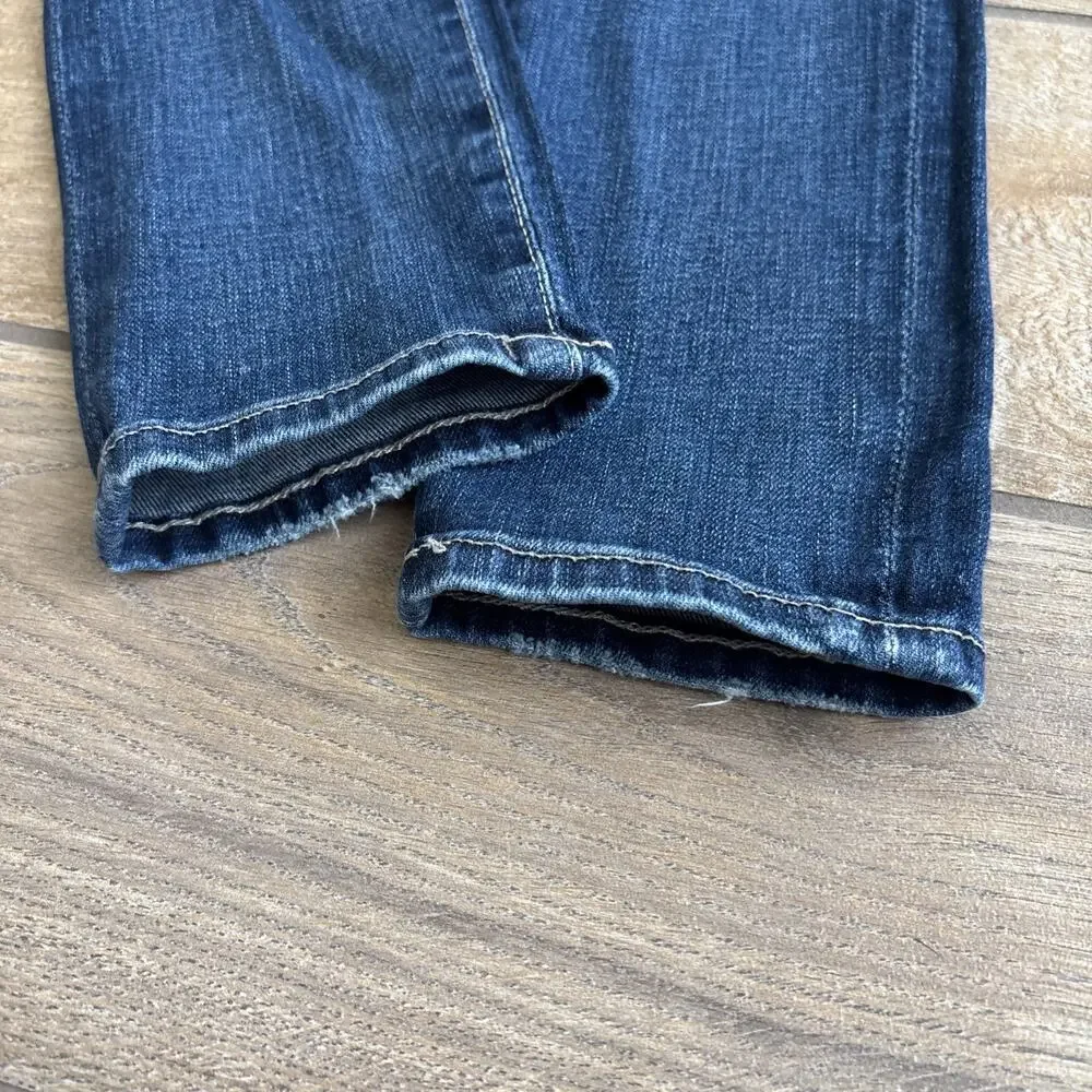 AG Adriano Goldschmied The Legging Ankle Jeans Womens 26 Blue Distressed Skinny